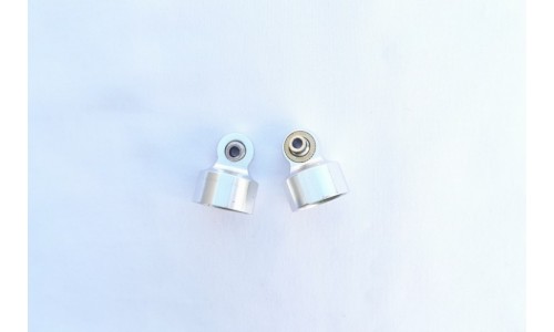 Upper Alloy Shock Caps - SILVER - 2Pcs | Rovan Sports